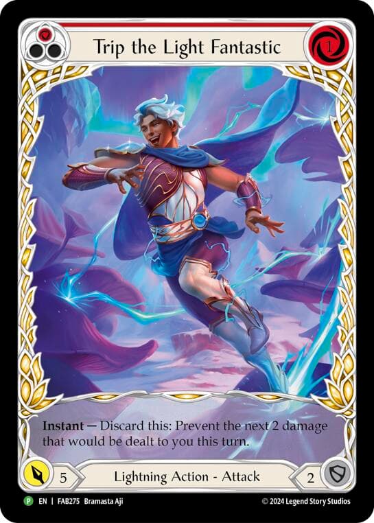 Trip the Light Fantastic (Red) (Extended Art) - FAB275 — Flesh and Blood: Promo Cards card