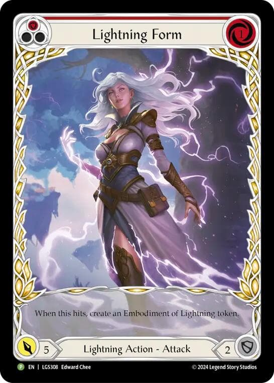 Lightning Form (Red) - LGS308 — Flesh and Blood: Promo Cards card