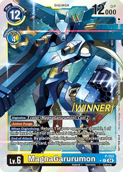 MagnaGarurumon (Store Tournament 2024 Oct. - Dec. Winner Pack) — Digimon Promotion Cards card