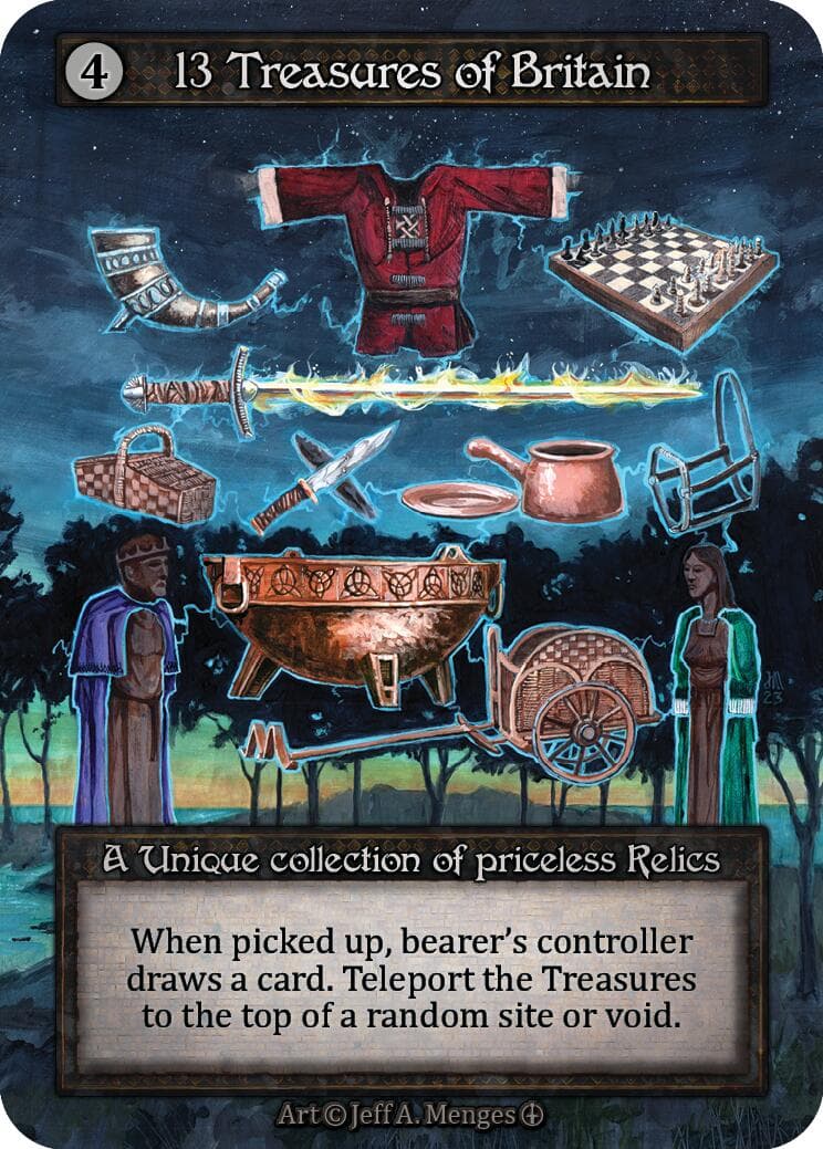 13 Treasures of Britain — Arthurian Legends card
