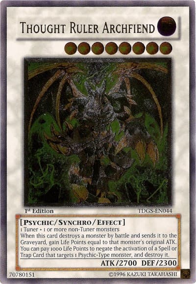 Thought Ruler Archfiend (UTR) — The Duelist Genesis card