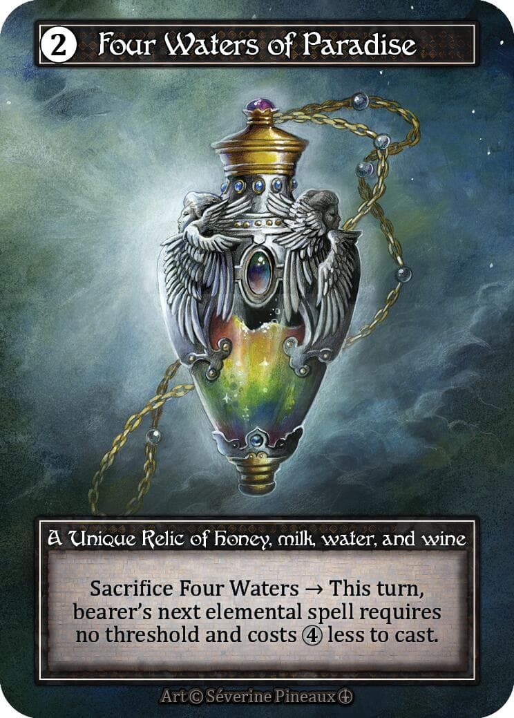Four Waters of Paradise (Foil) — Arthurian Legends card