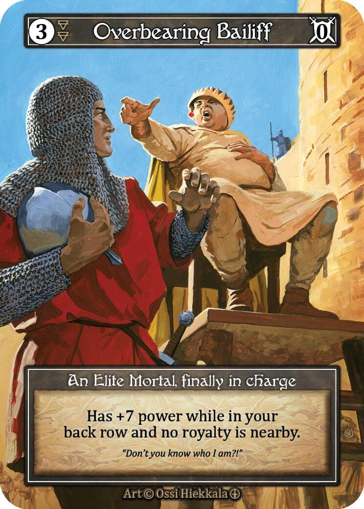 Overbearing Bailiff (Foil) — Arthurian Legends card