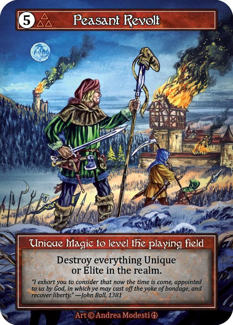 Peasant Revolt (Foil) — Arthurian Legends card