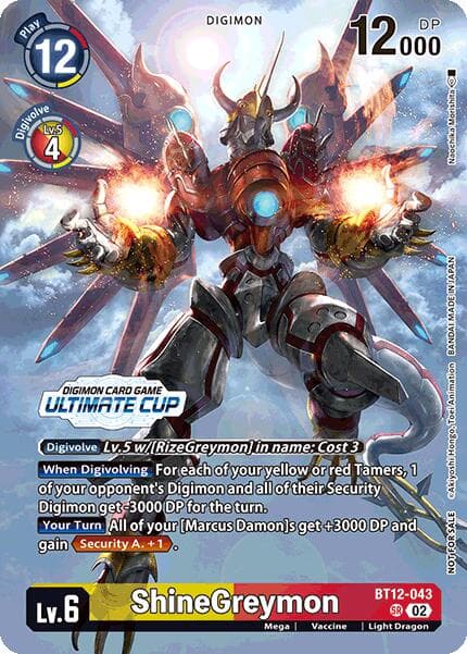 ShineGreymon (Ultimate Cup 2024) — Across Time card