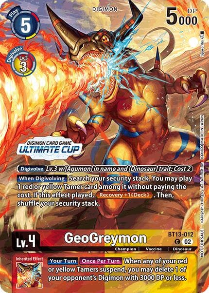 GeoGreymon (Ultimate Cup 2024) — Versus Royal Knights card