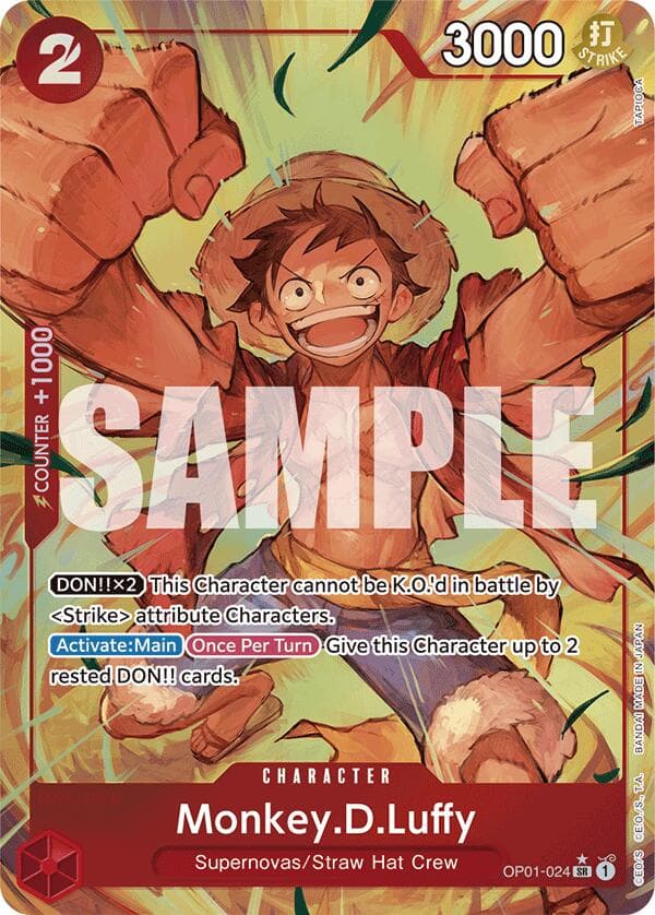 Monkey.D.Luffy (OP01-024) (Alternate Art) — Premium Booster -The Best- card