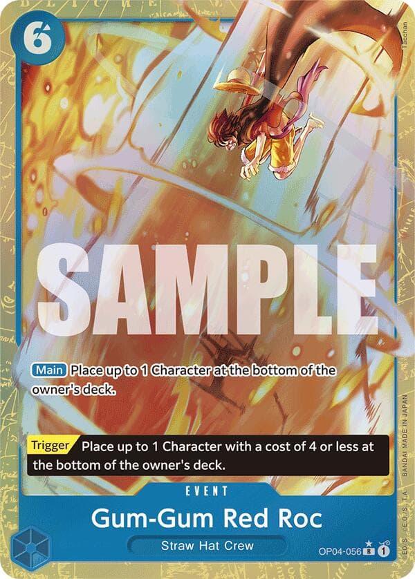 Gum-Gum Red Roc (Alternate Art) — Premium Booster -The Best- card