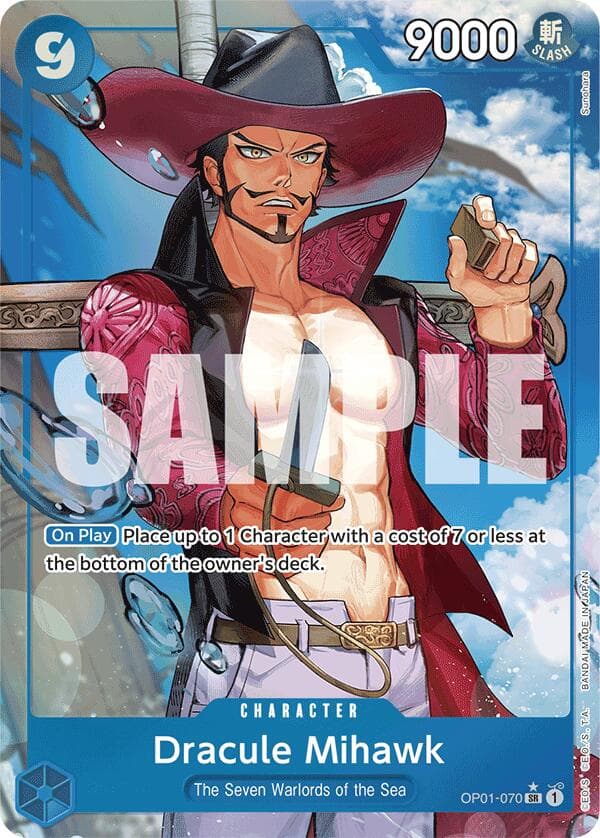 Dracule Mihawk (OP01-070) (Alternate Art) — Premium Booster -The Best- card