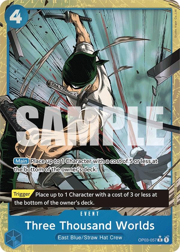 Three Thousand Worlds (Alternate Art) — Premium Booster -The Best- card