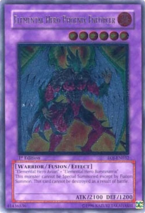 Elemental Hero Phoenix Enforcer (UTR) — Enemy of Justice card
