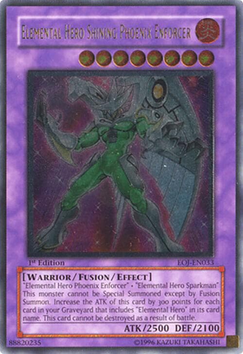 Elemental Hero Shining Phoenix Enforcer (UTR) — Enemy of Justice card