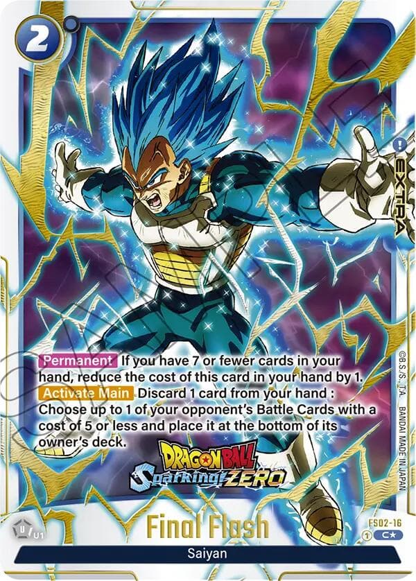 Final Flash (Dragon Ball Sparking! ZERO) — Fusion World Promotion Cards and Packs card