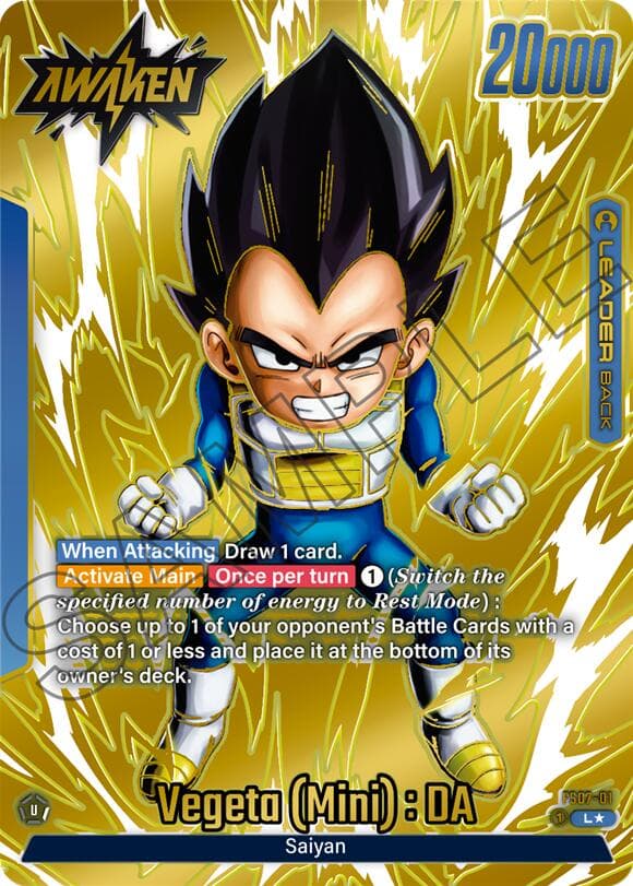 Vegeta (Mini) : DA (Gold) — Tournament and Championship Promos card
