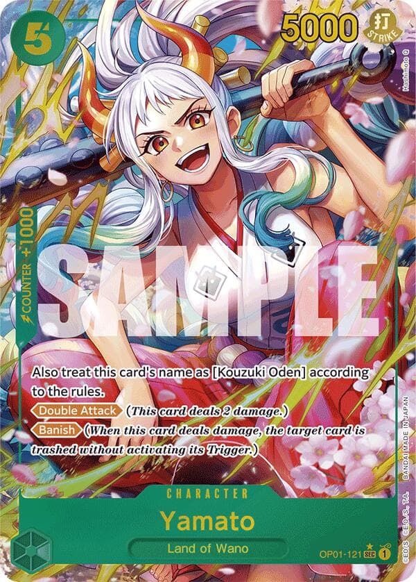 Yamato (OP01-121) (Alternate Art) — Premium Booster -The Best- card