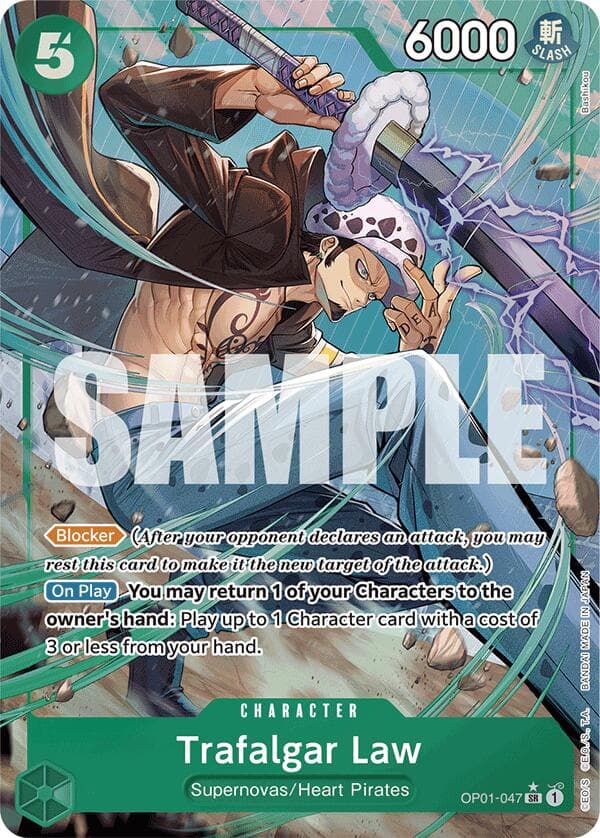 Trafalgar Law (OP01-047) (Alternate Art) — Premium Booster -The Best- card