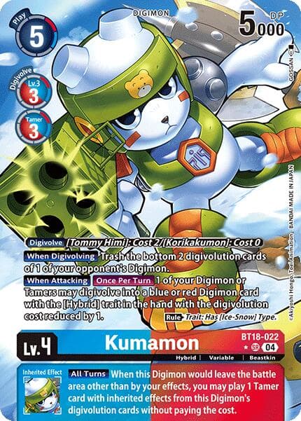 Kumamon (Alternate Art) — Release Special Booster 2.0 card