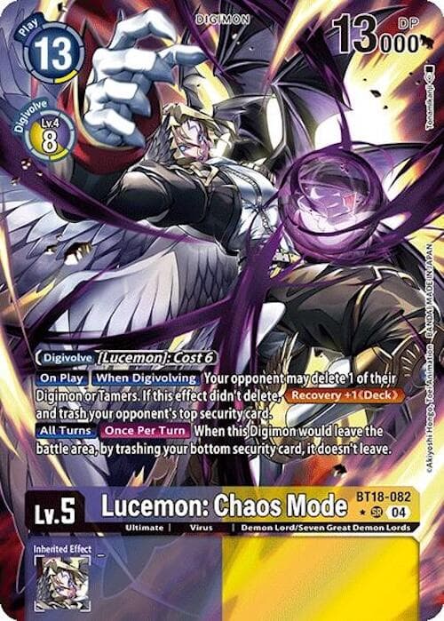 Lucemon: Chaos Mode (Alternate Art) — Release Special Booster 2.0 card