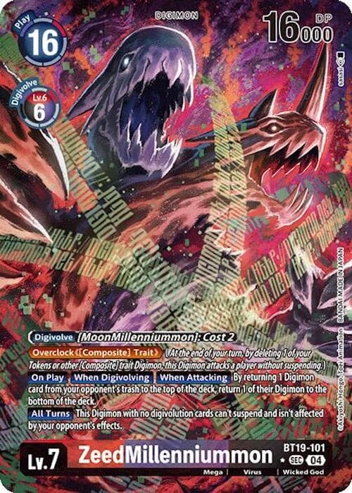 ZeedMillenniummon (Alternate Art) — Release Special Booster 2.0 card