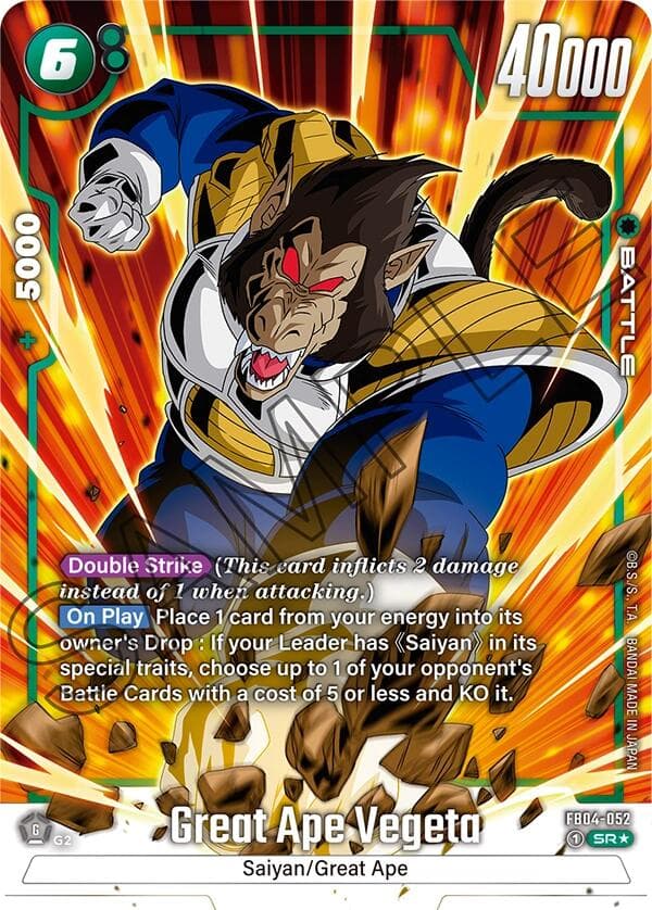 Great Ape Vegeta (Alternate Art) — Ultra Limit card