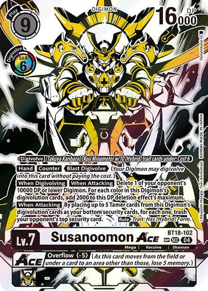 Susanoomon ACE (Textured) — Release Special Booster 2.0 card