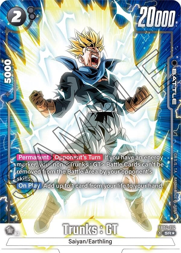 Trunks : GT- FB04-114 (Alternate Art) — Ultra Limit card