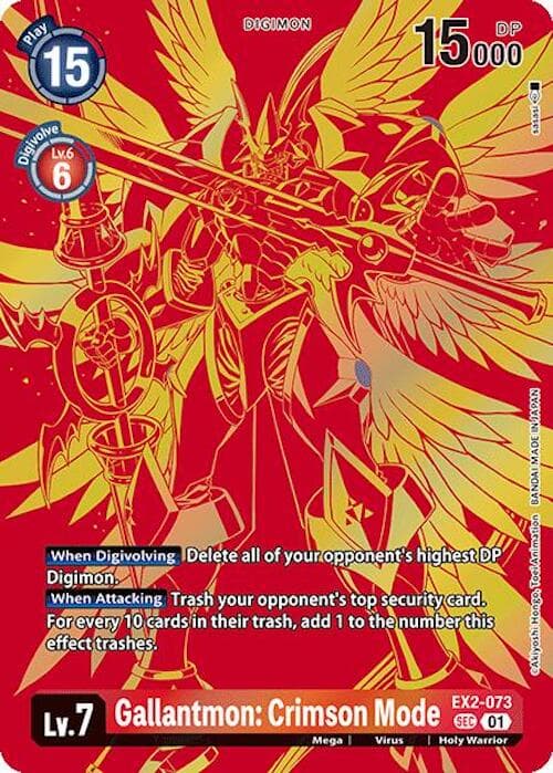Gallantmon: Crimson Mode (Textured) — Release Special Booster 2.0 card