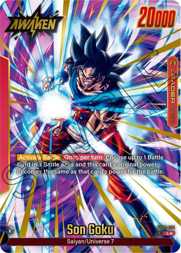 Son Goku - FB04-001 (Alternate Art) — Ultra Limit card