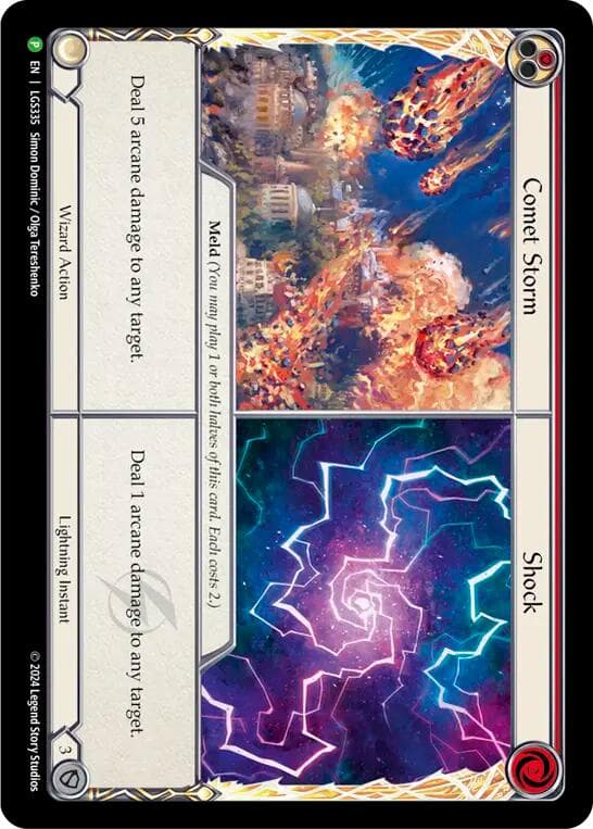 Comet Storm // Shock — Flesh and Blood: Promo Cards card