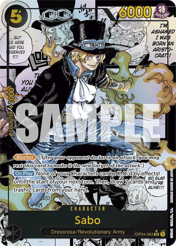 Sabo (OP04-083) (Manga) — Premium Booster -The Best- card