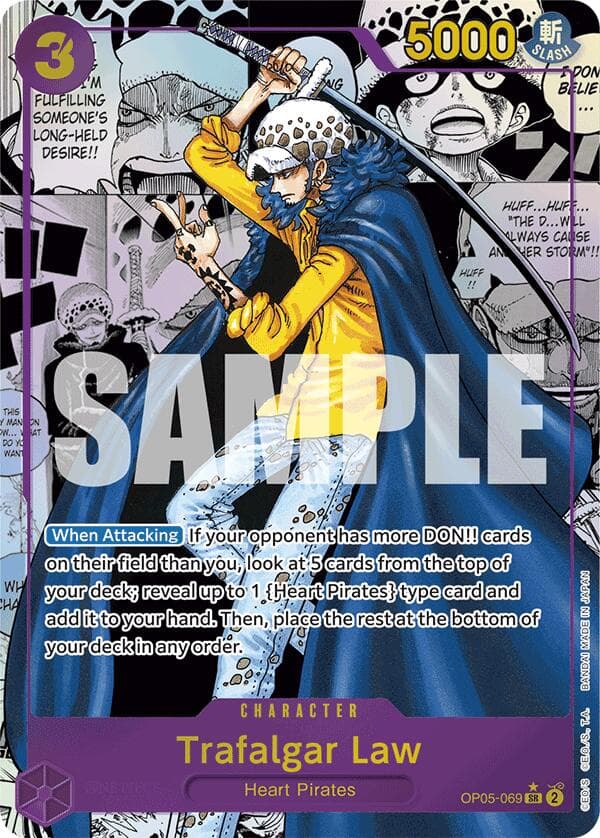 Trafalgar Law (OP05-069) (Manga) — Premium Booster -The Best- card