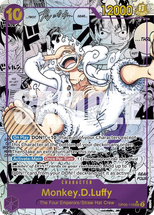 Monkey.D.Luffy (OP05-119) (Manga) — Premium Booster -The Best- card