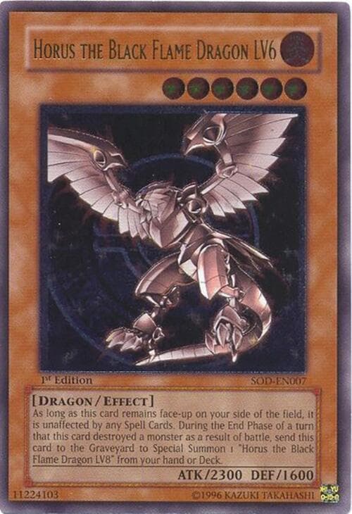 Horus the Black Flame Dragon LV6 (UTR) — Soul of the Duelist card