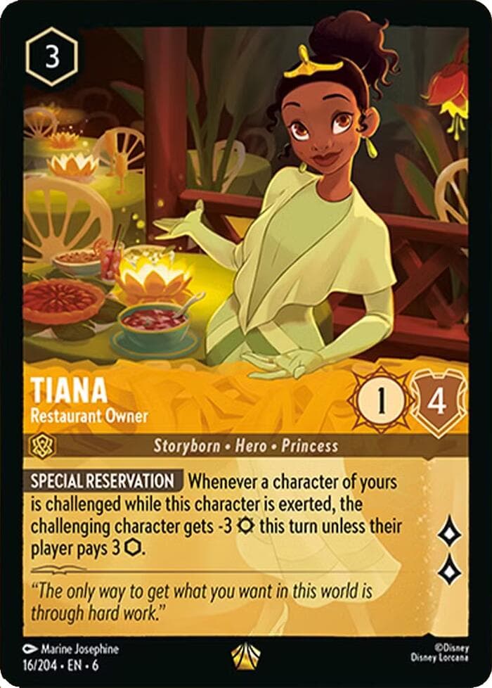 Tiana - Restaurant Owner — Azurite Sea card
