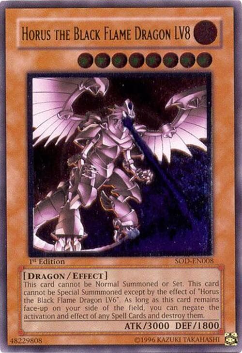 Horus the Black Flame Dragon LV8 (UTR) — Soul of the Duelist card