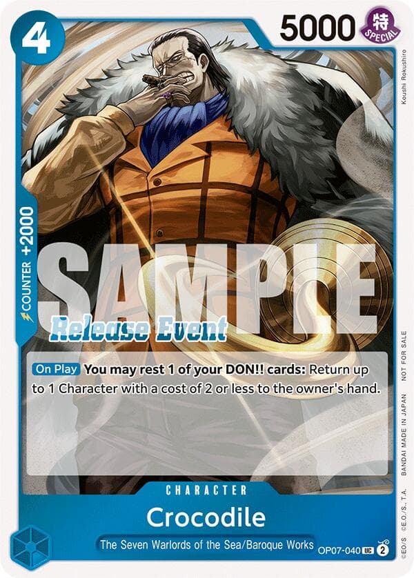 Crocodile (ST15 - ST20 Release Event Winner Pack) — One Piece Promotion Cards card