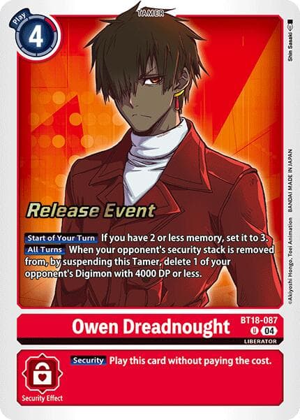 Owen Dreadnought — Release Special Booster 2.0 Celebration Event Cards card