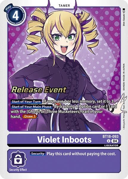 Violet Inboots - BT18-093 — Release Special Booster 2.0 Celebration Event Cards card
