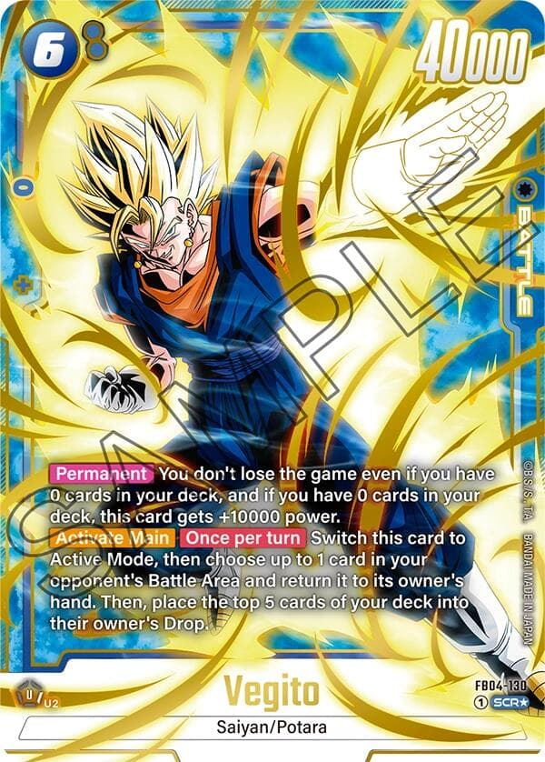 Vegito - FB04-130 (Alternate Art) — Ultra Limit card