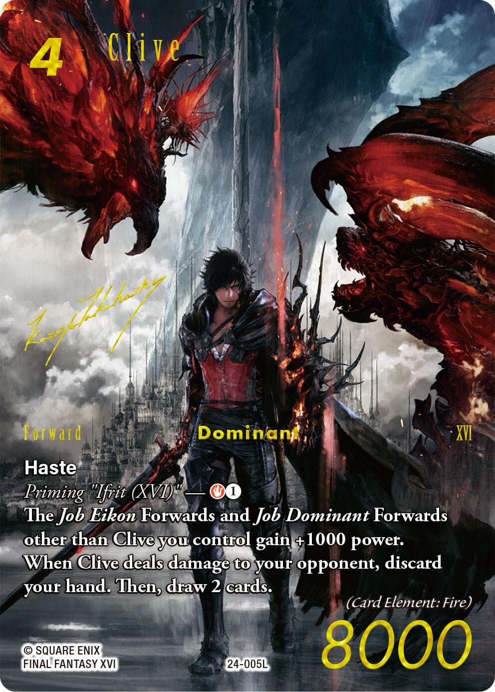 Clive (Full Art Signature) — Hidden Legends card