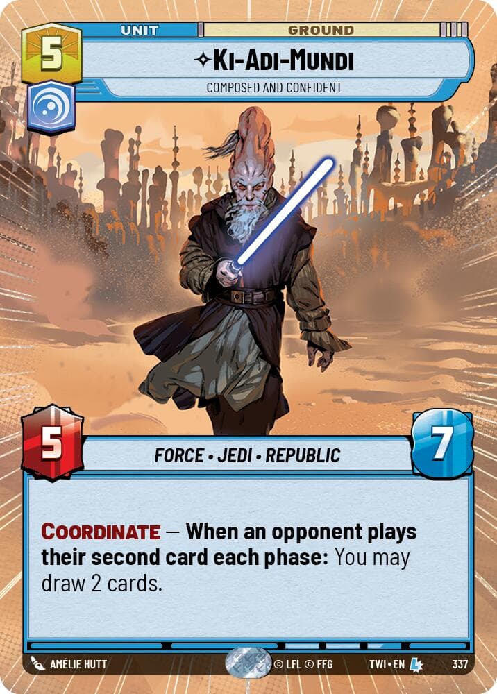 Ki-Adi-Mundi - Composed and Confident (Hyperspace) — Twilight of the Republic card