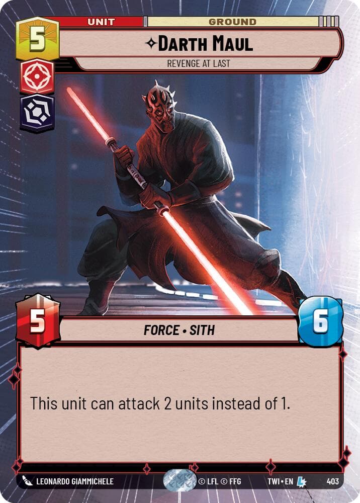 Darth Maul - Revenge At Last (Hyperspace) — Twilight of the Republic card