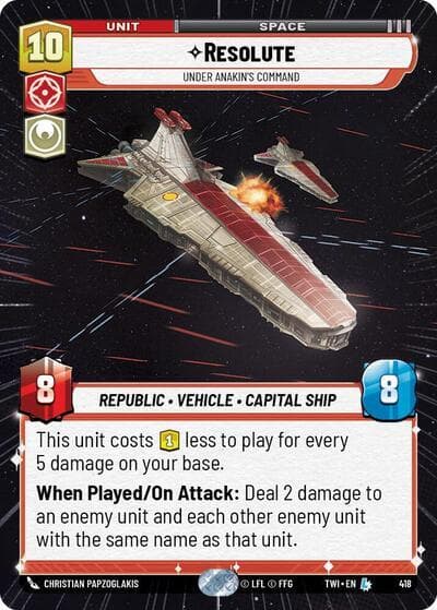 Resolute - Under Anakin's Command (Hyperspace) — Twilight of the Republic card