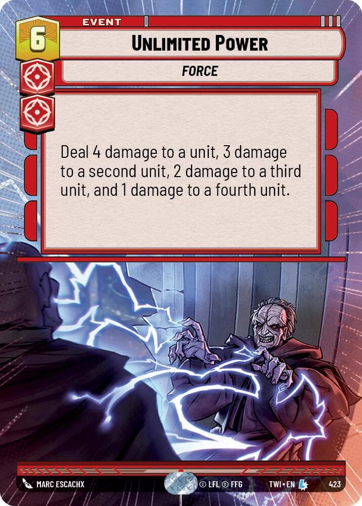 Unlimited Power (Hyperspace) — Twilight of the Republic card