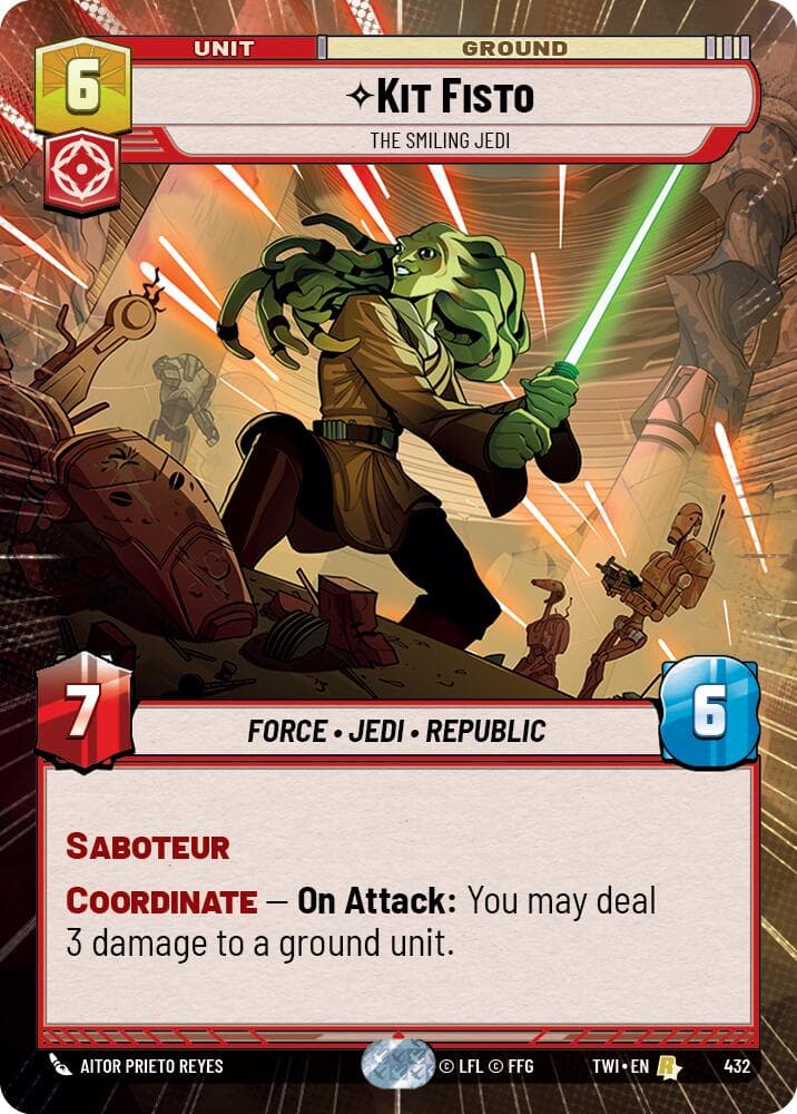 Kit Fisto - The Smiling Jedi (Hyperspace) — Twilight of the Republic card