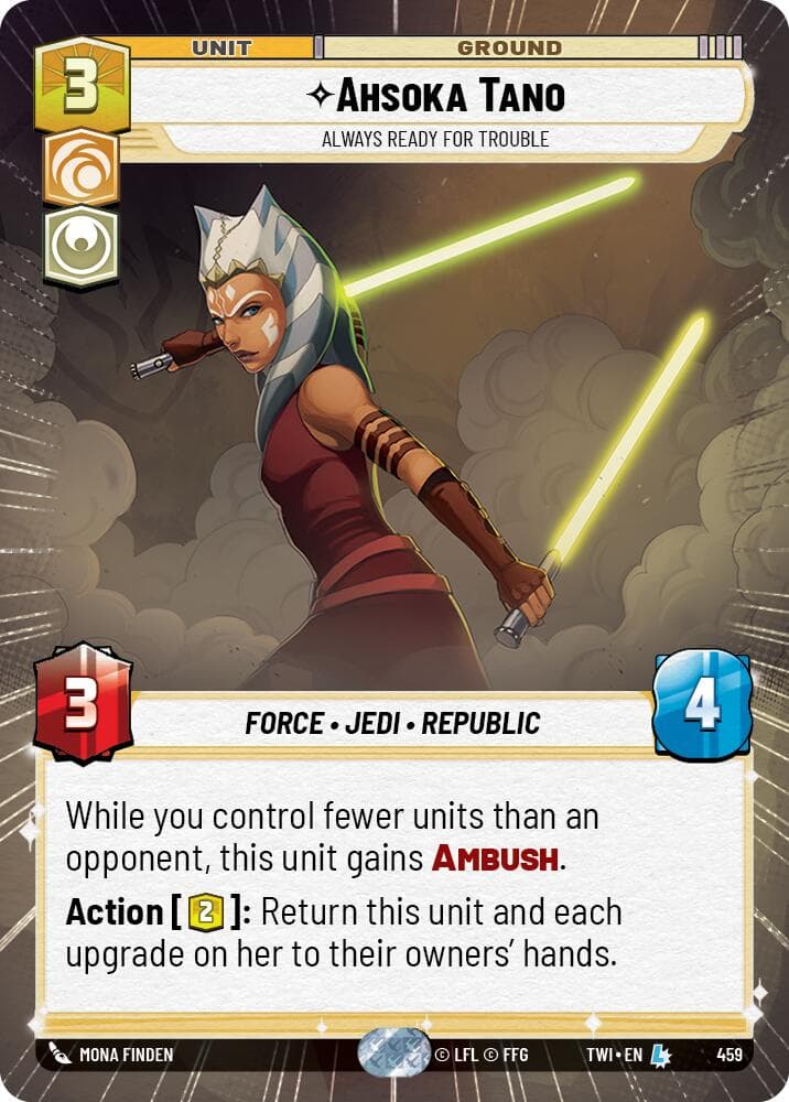 Ahsoka Tano - Always Ready For Trouble (Hyperspace) — Twilight of the Republic card