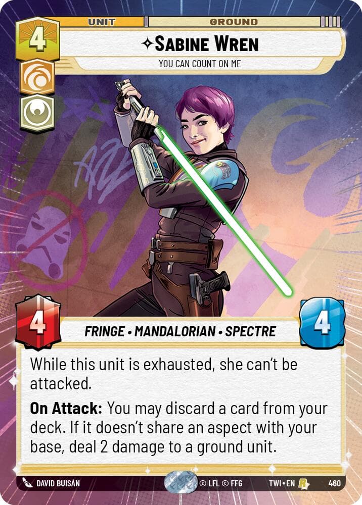 Sabine Wren - You Can Count On Me (Hyperspace) — Twilight of the Republic card