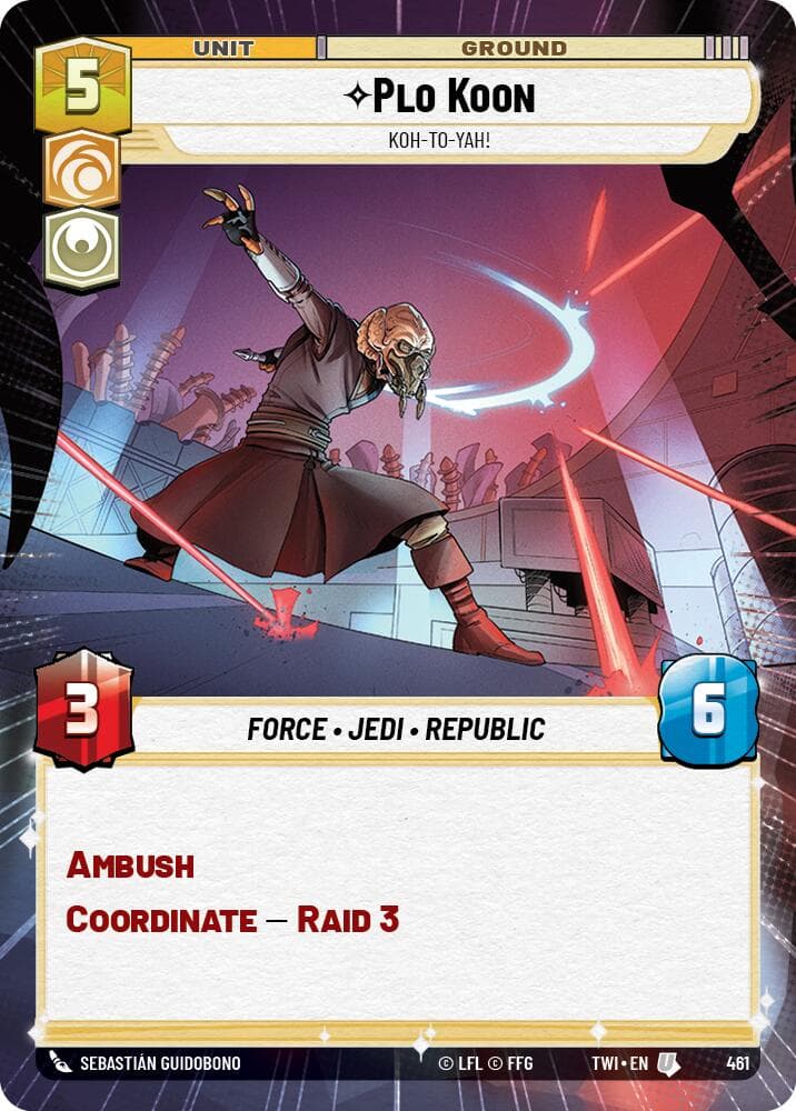 Plo Koon - Koh-to-yah! (Hyperspace) — Twilight of the Republic card