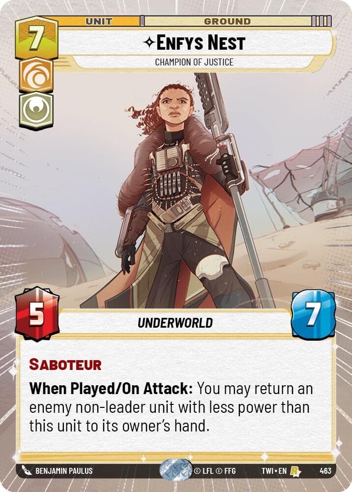 Enfys Nest - Champion of Justice (Hyperspace) — Twilight of the Republic card
