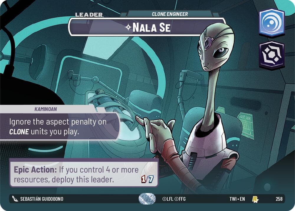 Nala Se - Clone Engineer (Showcase) — Twilight of the Republic card